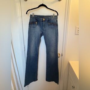 Michael Kors Vintage Low-Rise Flare Jeans